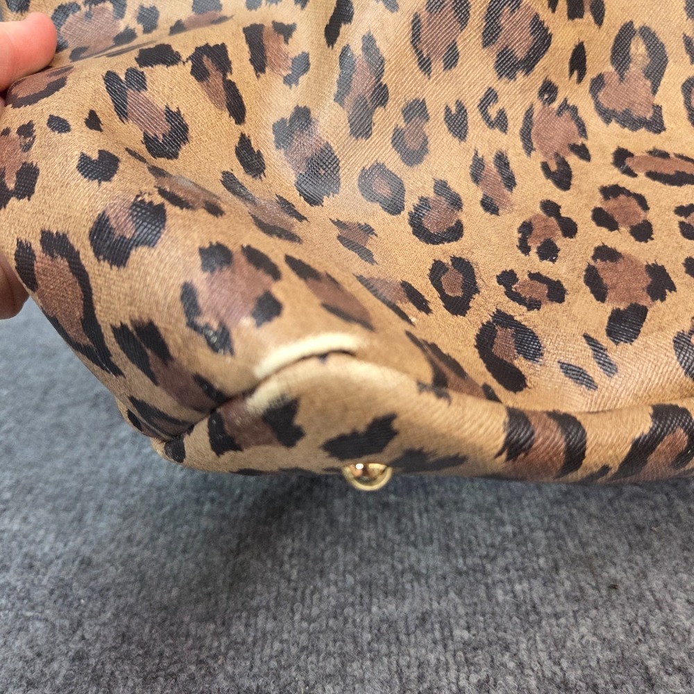 Lauren Ralph Lauren Caldwell Leopard Shopper Tote Bag Designer Handbag Purse - Picture 13 of 16